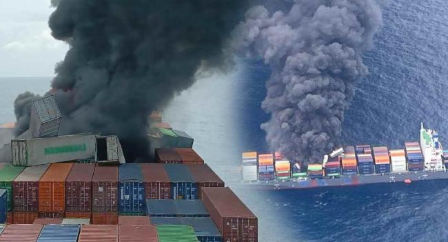 කොළඹ සිට ඉන්දියාව බලා යාත්‍රා කළ නෞකාවක පිපිරීමක්.